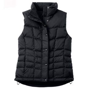 LL Bean Real Down Vest, Women’s Black Medium